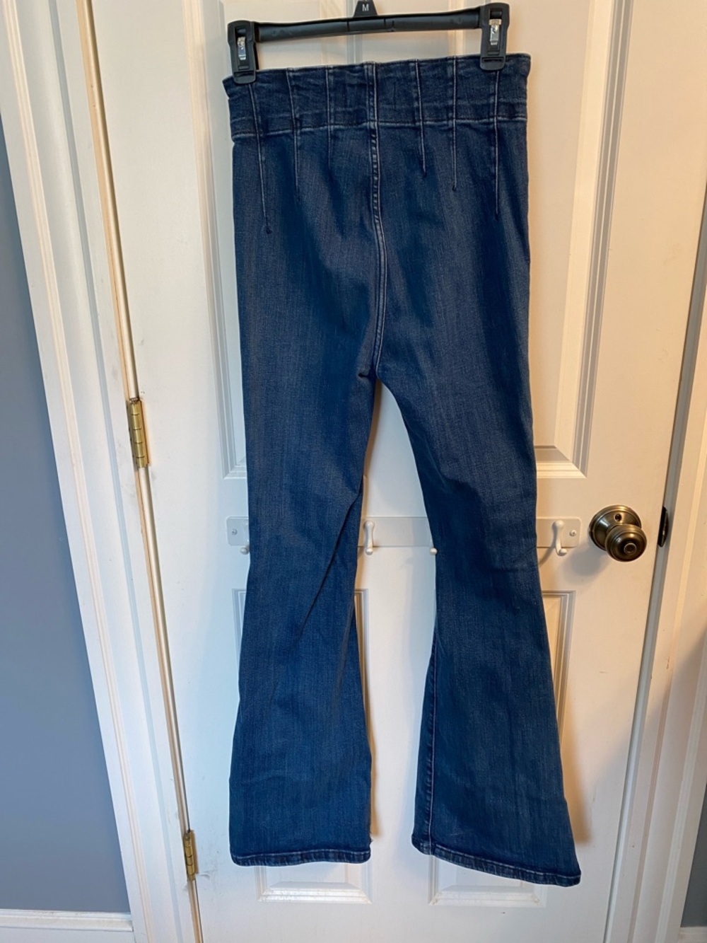 We The Free Jayde Dark Blue High-Rise Flare Jeans - Picture 2 of 6